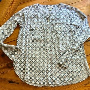 Loft, small, long-sleeved, cotton shirt